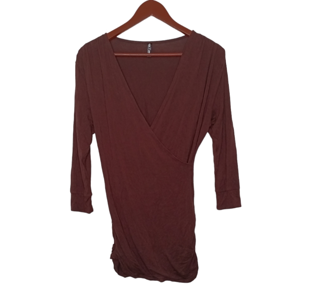 Lock and Love Cross Front Wrapped Top/Bodycon Mini Dress